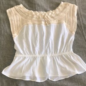 Anthropologie HD Paris White Tank